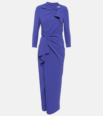 Safiyaa Avery Crêpe Maxi Dress In Purple