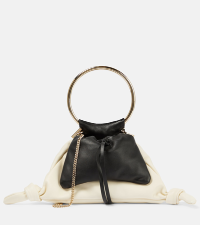 Chloé Arlène Small Leather Tote Bag In White
