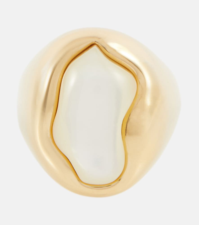 Chloé Sybil Faux Pearl Ring In New