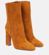 AQUAZZURA JOPLIN SUEDE ANKLE BOOTS