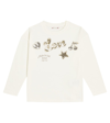 Bonpoint Tien Sequined Cotton T-shirt In White