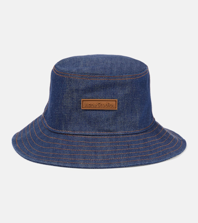 Acne Studios Bucket Hat In Blue