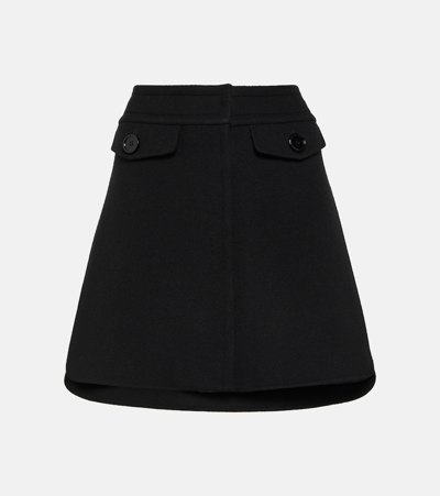 's Max Mara Marta Wool Miniskirt In Black