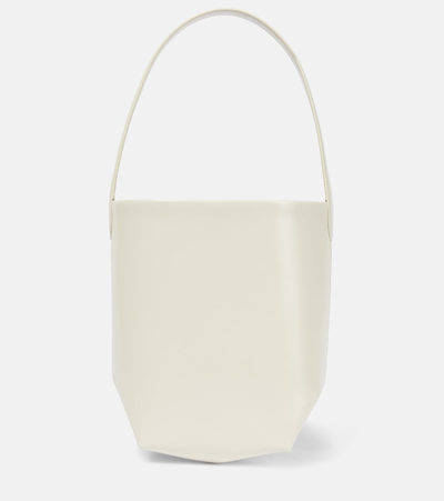 The Row N/s Park Small Leather Tote Bag In White