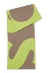 Hugo Boss Logo-jacquard Scarf Blended With Wool In Light Green