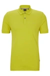 Hugo Boss Polo Shirt With Embroidered Logo In Green