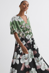 FLORERE FLORERE FLORAL RELAXED MIDI DRESS