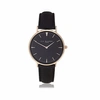 Elie Beaumont Oxford Small Black Nappa Leather Black Dial