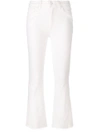 PAIGE PAIGE BOOTCUT CROPPED JEANS - WHITE,3764208475712140704