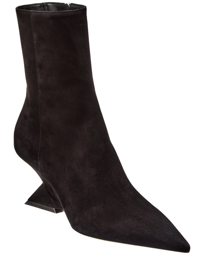 Attico Cheope Suede Bootie In Black