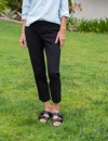 Frank & Eileen Wicklow The Italian Crop Chinos In Black