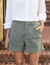 Frank & Eileen Waterford Walking Short In Rosemary In Green