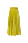 Max Mara Tambuto Pleated Regular-fit Silk-blend Midi Skirt