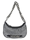 MOSCHINO CRYSTAL EMBELLISHED CHAIN SHOULDER BAG