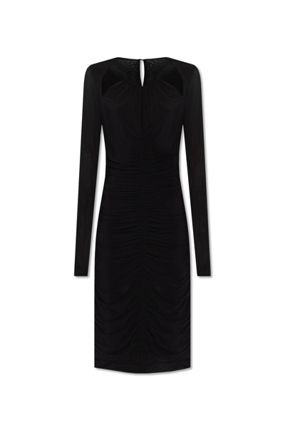 Isabel Marant Womens Black Logane Stretch-woven Midi Dress
