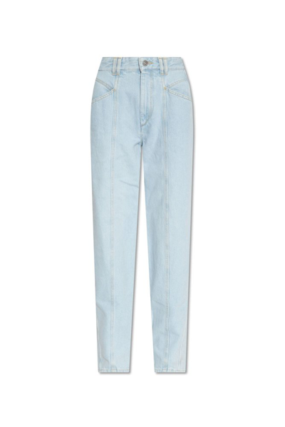 Isabel Marant Logo Patch Straight In Blue