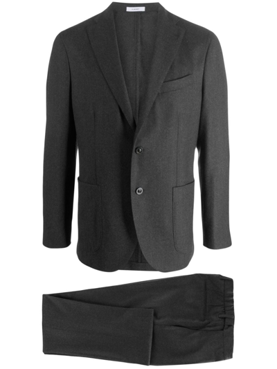 Boglioli Single-breasted Virgin-wool Suit In Grey