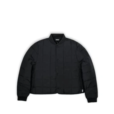 Rains Liner With Bomber Jacket In Black