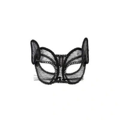 Cotillons D Alsace Black Face Mask Cat