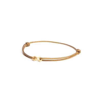 Gemini Brown Gold Infinity Bracelet