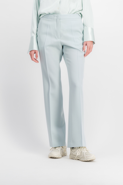 Jil Sander Pants In Cyan Wool In Blue