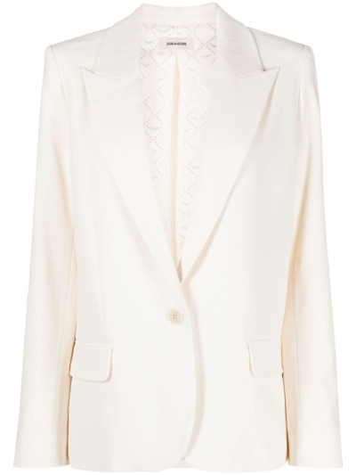 Zadig & Voltaire Single-breasted Blazer In Neutrals