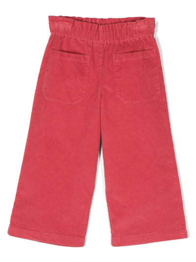 Bonton Kids' Costine Corduroy Trousers In Pink