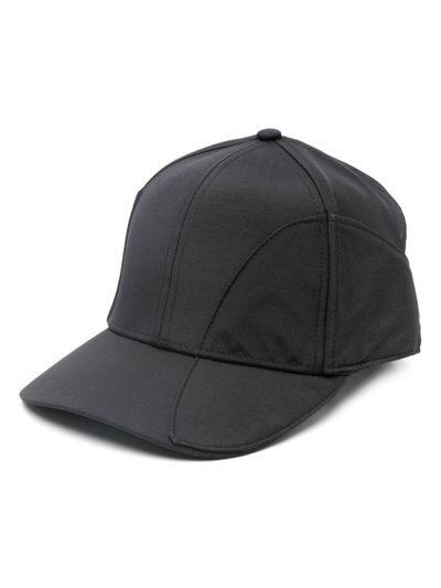 Heliot Emil Panelled Baseball Cap In Black