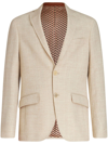 Etro Jacket With Ton-sur-ton Striped Pattern In Neutrals