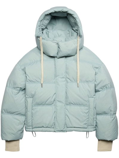 Ami Alexandre Mattiussi Logo-patch Padded Jacket In Blue