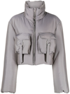 BLUMARINE CROPPED PADDED JACKET