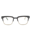 Mykita Raymond Rectangle-frame Glasses In Silver