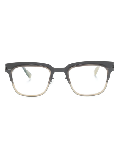 Mykita Raymond Rectangle-frame Glasses In Grey
