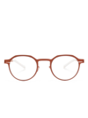 MYKITA ROUND-FRAME TITANIUM GLASSES