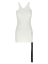 Rick Owens Drkshdw Womens Milk Racer Shoulder-straps Cotton-jersey Top In White