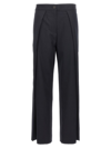 Studio Nicholson Front Pleated Trousers With Side And Back Pockets In Blue