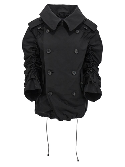 JUNYA WATANABE JUNYA WATANABE SHORT CURLED TRENCH COAT