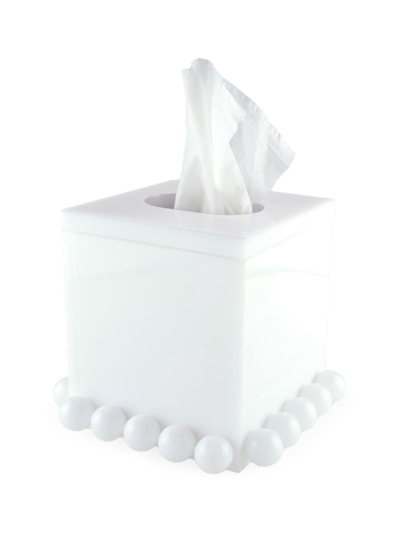 Tizo Lucite Bubble Tissue Box Cover In White