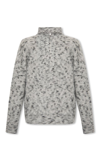 Isabel Marant Ellis Sweater In White/black