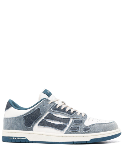 Amiri Skeltop Low Shoes In Slate Blue