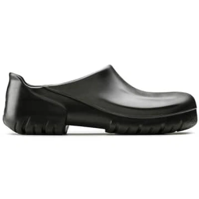 Birkenstock A 640 Pu Black Steel Toe Cap Clogs