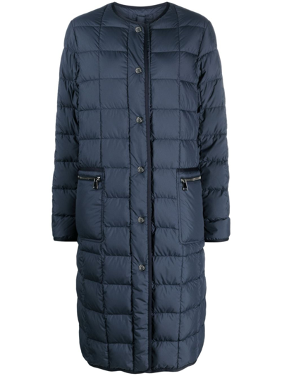 Moncler Faisan Convertible Quilted Shell Down Coat In Blue