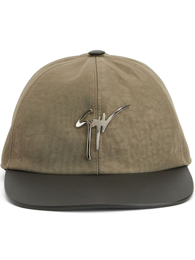 Giuseppe Zanotti Cohen Logo-lettering Cap In Neutrals