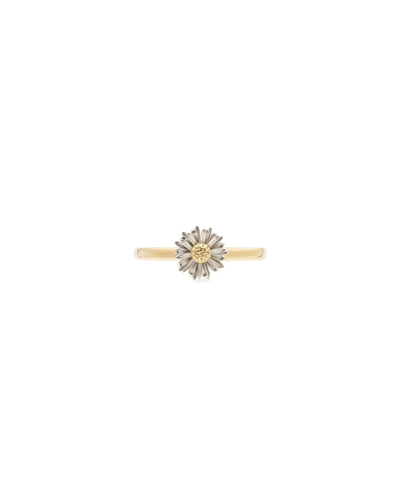 Bernard James Flora Maxi 14k Yellow And White Gold Ring In 14k White Gold/yellow Gold