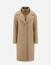 Herno Ecowool Coat In サンド