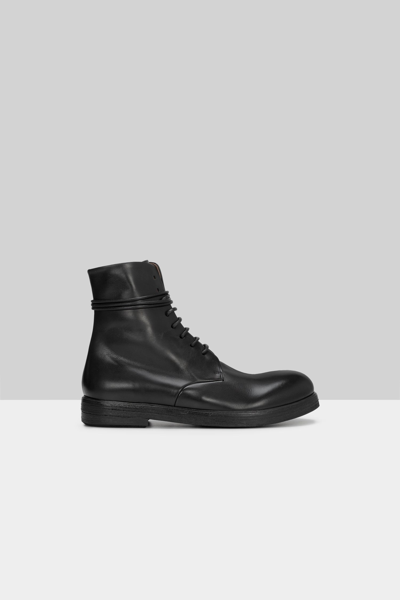 Marsèll Zucca Zeppa Lace-up Boots In 666 Black