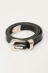 Our Legacy Black 2cm Belt In Black