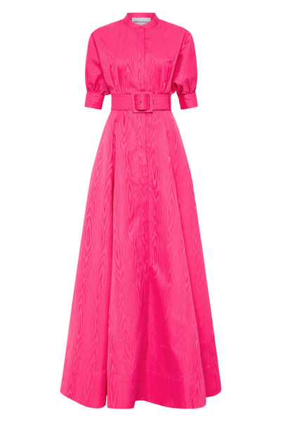 Rebecca Vallance -  Lyla Button Gown Hot Pink  - Size 8