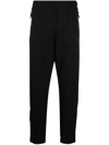 Moncler Straight-leg Jersey Trousers In Schwarz
