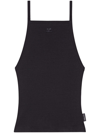 COURRÈGES LOGO-PATCH RIBBED TANK TOP